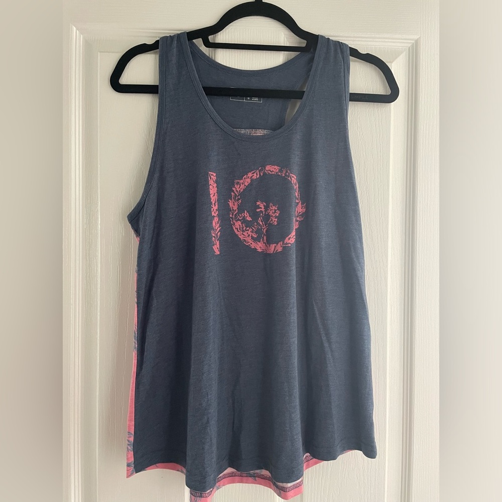 Tentree Gray and Pink Tank Top 
Woman’s size Large